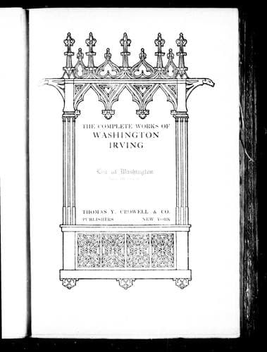Cover image for The complete works of Washington Irving