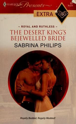 Cover image for The desert king's bejewelled bride