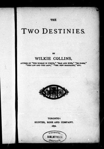 Cover image for The two destinies