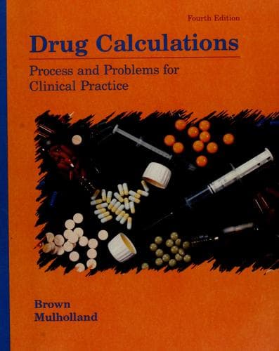 Cover image for Drug calculations