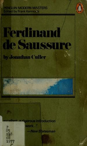 Cover image for Ferdinand de Saussure