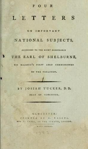 Four letters on important national subjects
