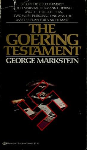 Cover image for The Goering testament
