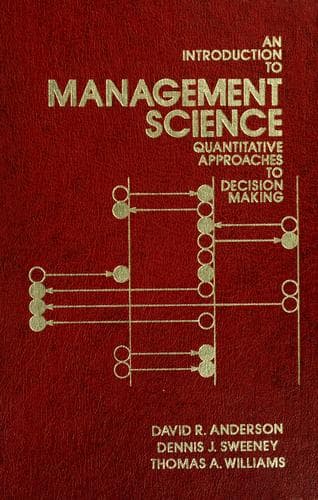 Cover image for An introduction to management science