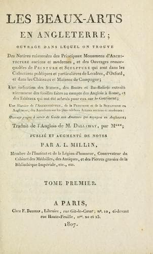Les beaux-arts en Angleterre