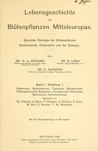 Lebensgeschichte der Blütenpflanzen Mitteleuropas