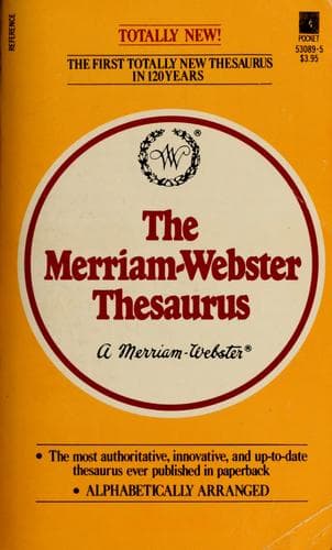 Cover image for The Merriam-Webster thesaurus