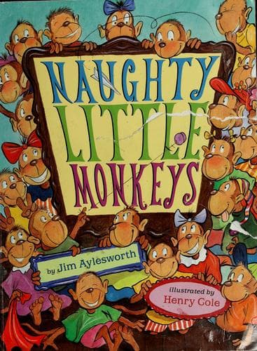 Cover image for Naughty little monkeys