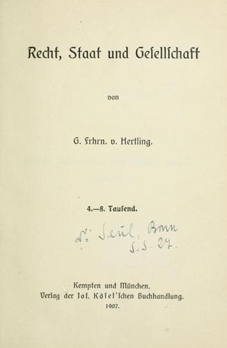 Recht, Staat und Gesellschaft