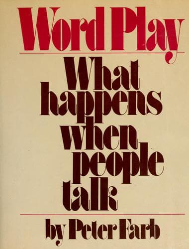 Cover image for Word play; what happens when people talk.