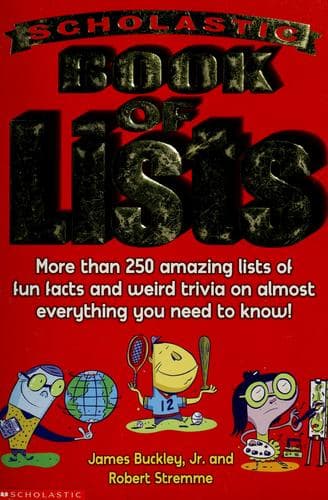 Cover image for Scholastic book of lists