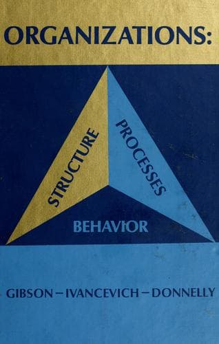 Cover image for Organizations: structure, processes, behavior
