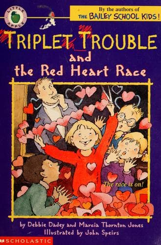 Cover image for Triplet trouble and the red heart race