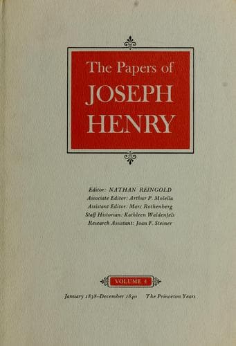 Cover image for The papers of Joseph Henry.