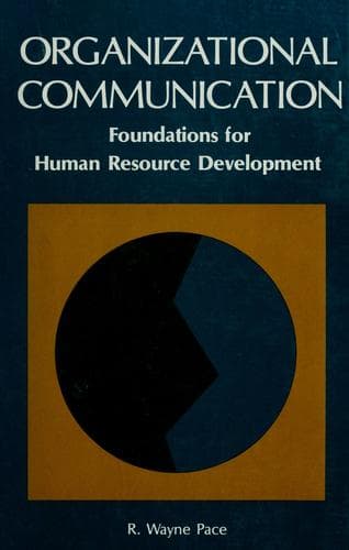 Cover image for Organizational communication, foundations for human resource development