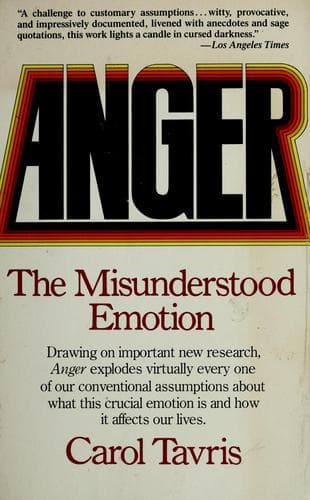 Cover image for Anger, the misunderstood emotion
