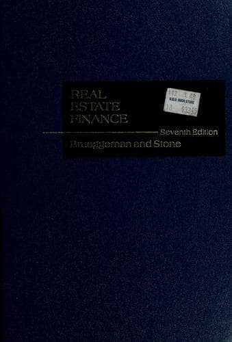 Cover image for Real estate finance