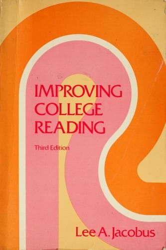 Cover image for Improving college reading
