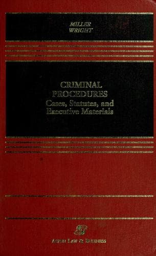 Cover image for Criminal procedures