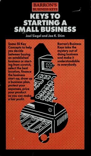 Cover image for Keys to starting a small business