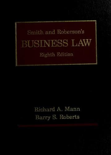 Cover image for Smith and Roberson's business law.