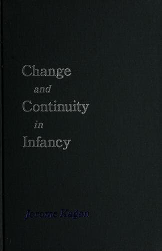 Cover image for Change and continuity in infancy
