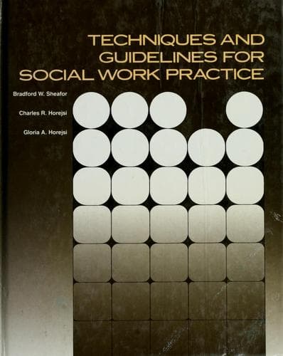 Cover image for Techniques and guidelines for social work practice
