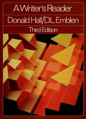 Cover image for A Writer's reader
