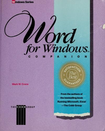 Cover image for Word for Windows companion