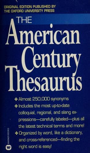 Cover image for The American century thesaurus