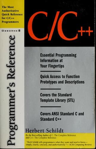 Cover image for C/C++ programmerʼs reference
