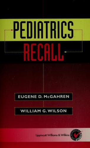 Cover image for Pediatrics recall