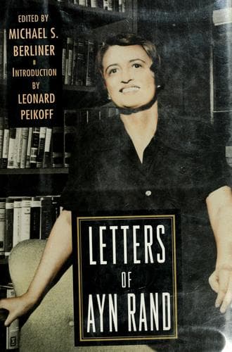 Cover image for Letters of Ayn Rand