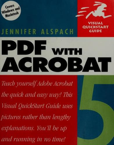 Cover image for PDF with Acrobat 5