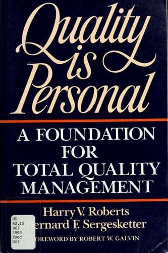 Cover image for Quality is personal