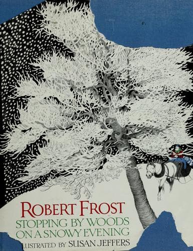 Cover image for Stopping by woods on a snowy evening