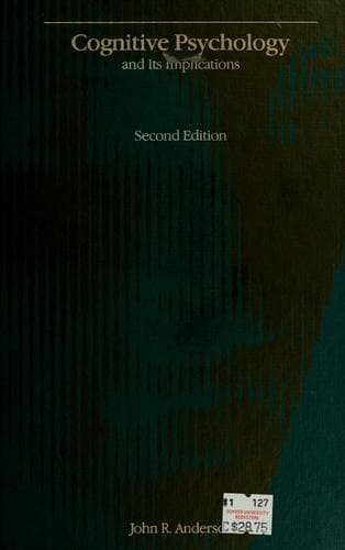 Cover image for Cognitive psychology and its implications