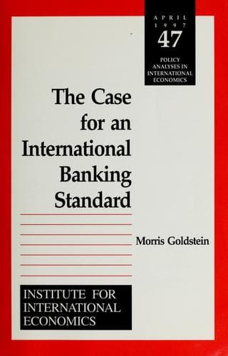 Cover image for The case for an international banking standard