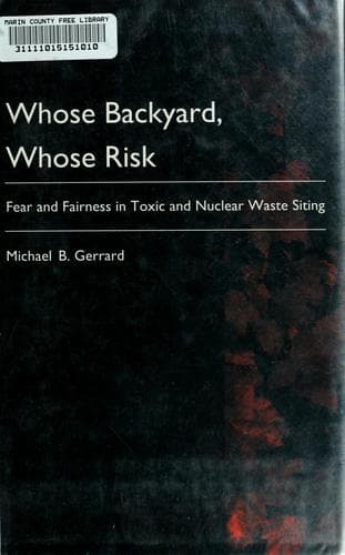 Cover image for Whose backyard, whose risk