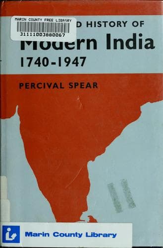 The Oxford history of modern India, 1740-1947