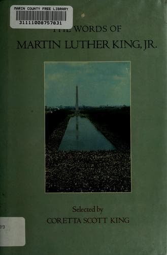 Cover image for The words of Martin Luther King, Jr.