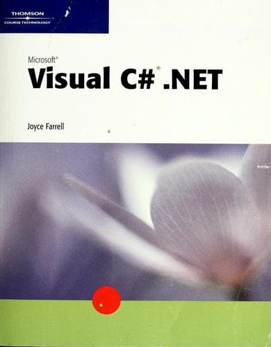 Cover image for Microsoft Visual C# .NET