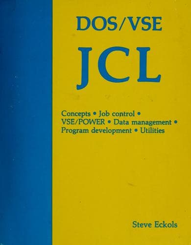 Cover image for DOS/VSE JCL
