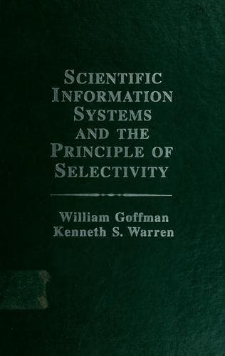 Cover image for Scientific information systems and the principle of selectivity