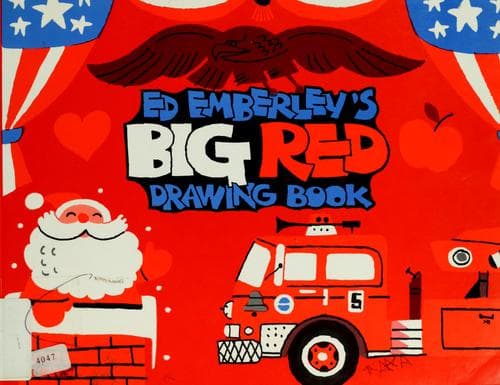 Cover image for Ed Emberley's big red drawing book.