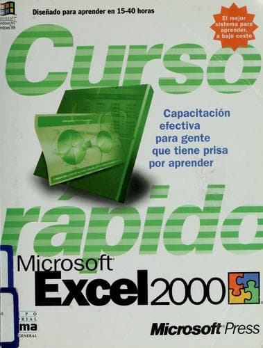 Cover image for Curso rápido de Microsoft Excel 2000