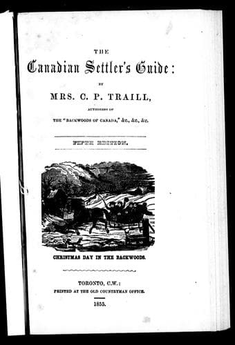 Cover image for The Canadian settler's guide