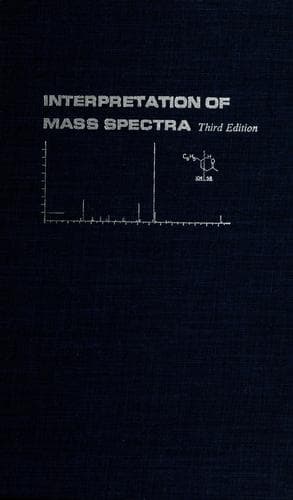 Cover image for Interpretation of mass spectra