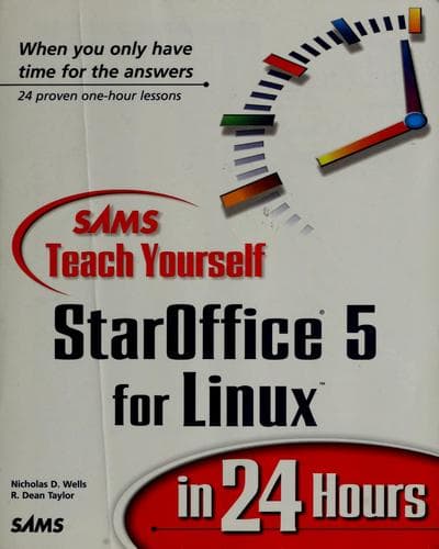 Cover image for Sams teach yourself StarOffice for Linux in 24 hours