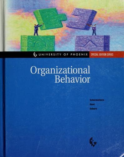 Cover image for Organizational Behavior (Wiley Series in Management)